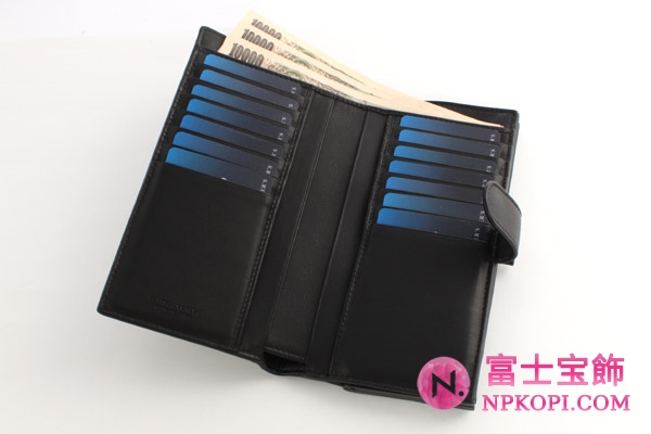 ボッテガヴェネタ シープスキン 長財布 ブラック121062V001N1000 